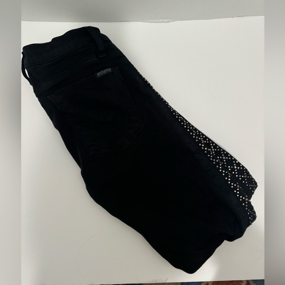 Hudson Black Skinny Jeans With Embellishment